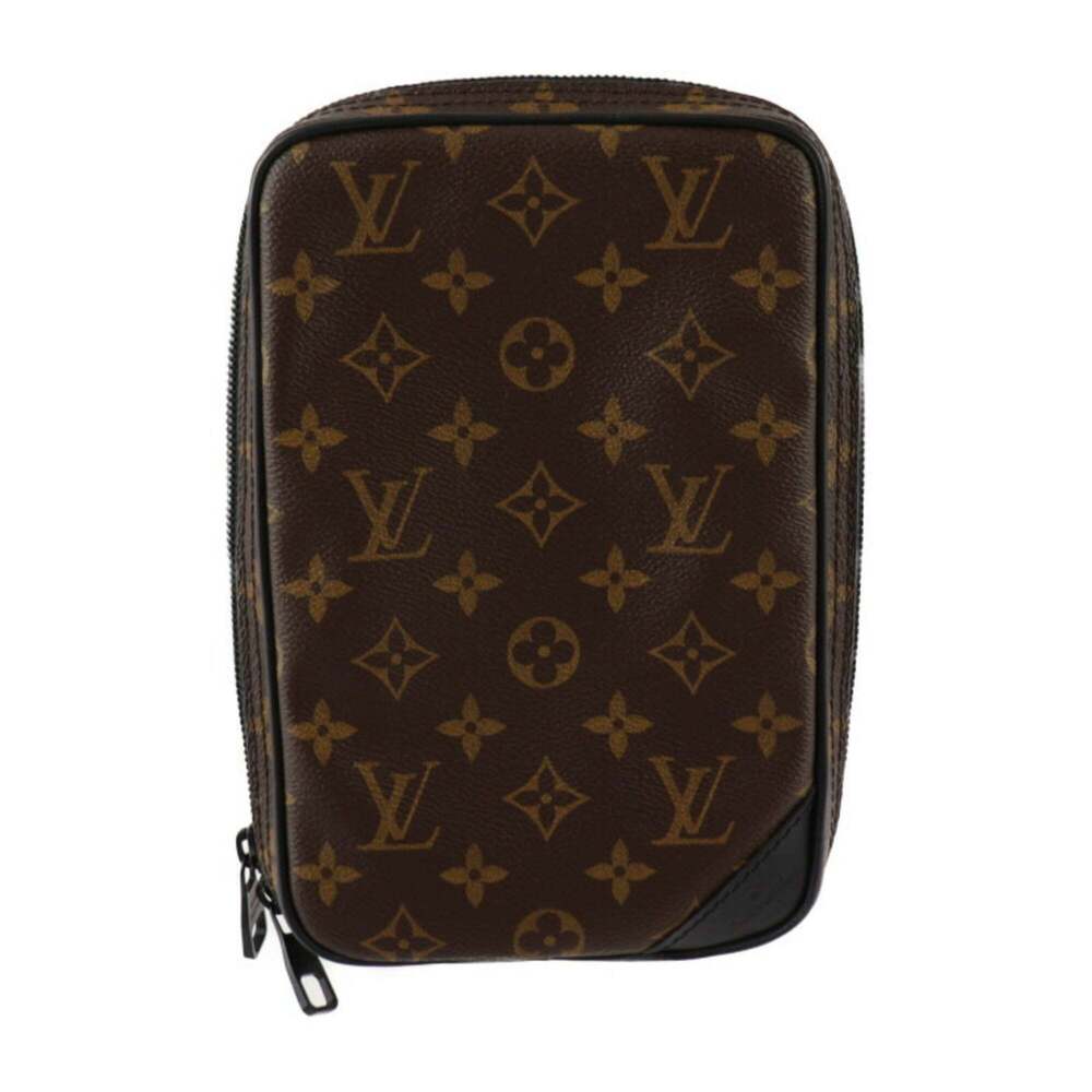 LOUIS VUITTON Black Monogram Leather Shoulder Bag - Picture 2 of 9